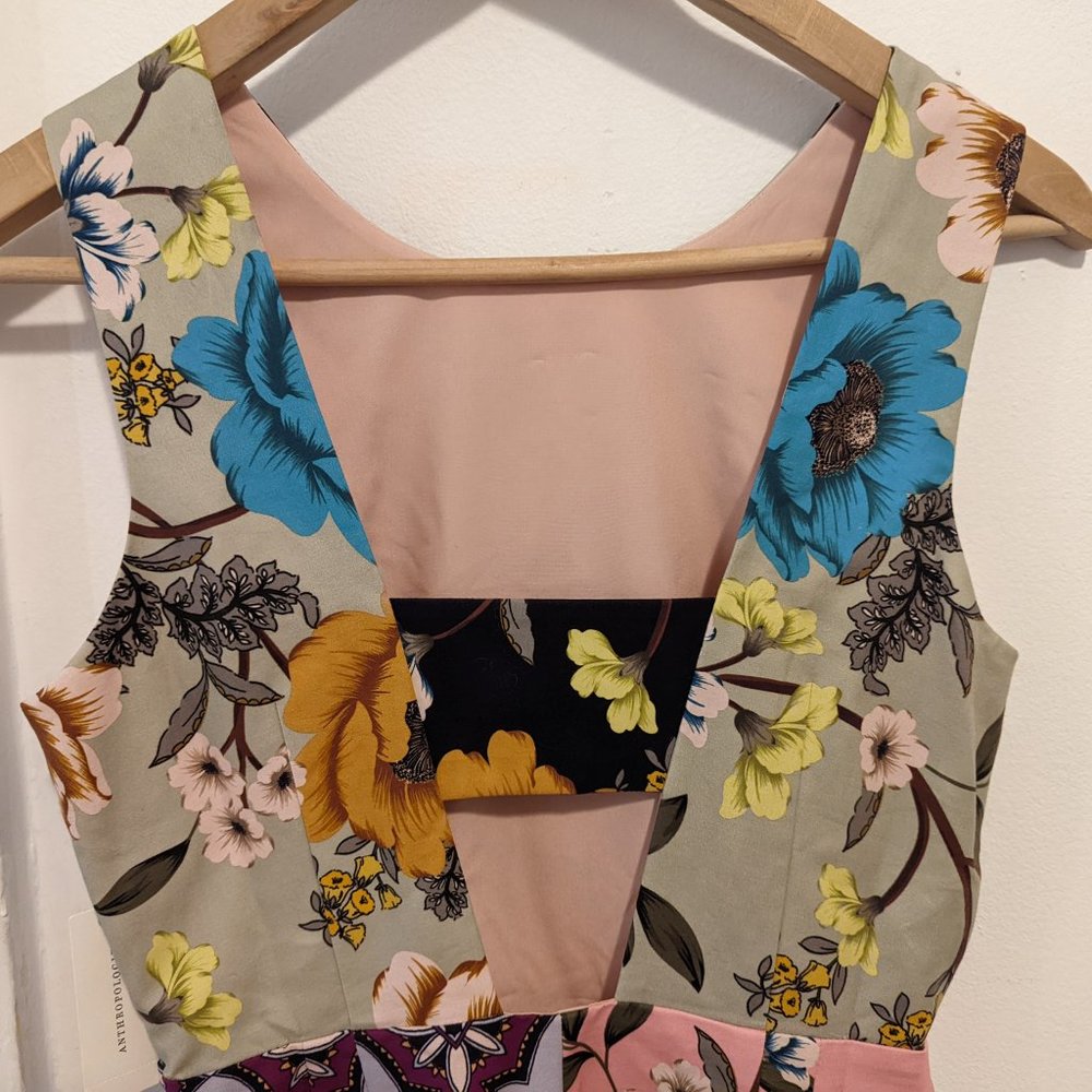 Anthropologie Maeve Floral Print Mini Dress - Picture 4 of 9